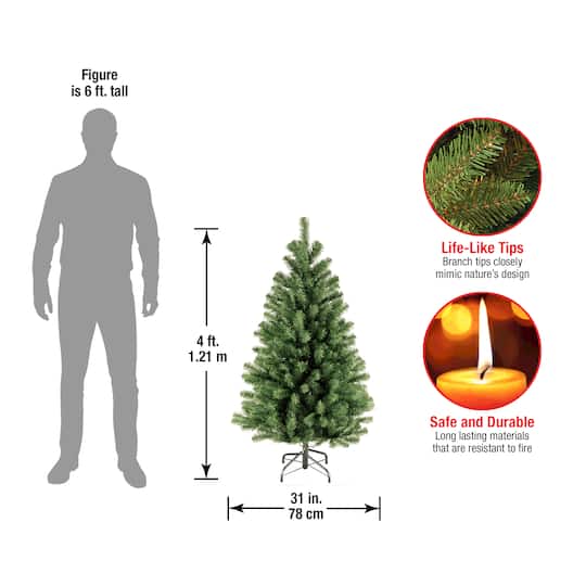 4ft. Unlit North Valley® Spruce Artificial Christmas Tree